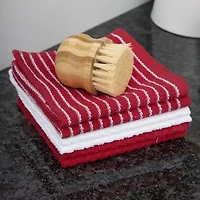 Ritz Stripe Bar Mop Cloth Light 6-pc. Dish Cloth Set