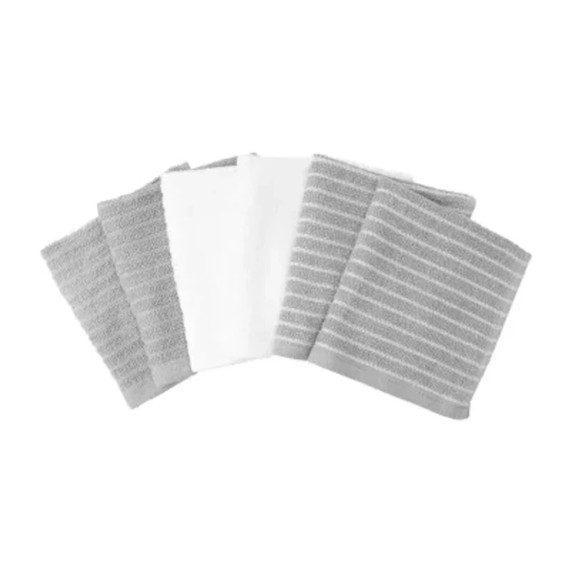 Ritz Stripe Bar Mop Cloth Light 6-pc. Dish Set