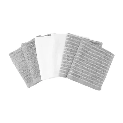 Ritz Stripe Bar Mop Cloth Light 6-pc. Dish Set