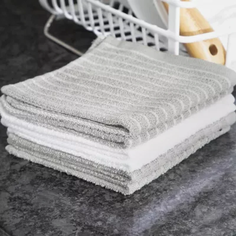 Ritz Stripe Bar Mop Cloth Light 6-pc. Dish Set