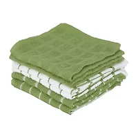 Ritz Terry 6-pc. Solid and Check Dish Cloth Set