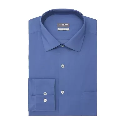 Van Heusen Ultra Flex Mens Regular Fit Wrinkle Free Long Sleeve Dress Shirt