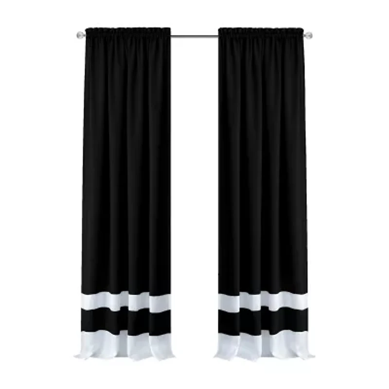 Achim Darcy Rod Pocket Light-Filtering Single Curtain Panel