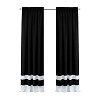 Achim Darcy Rod Pocket Light-Filtering Single Curtain Panel