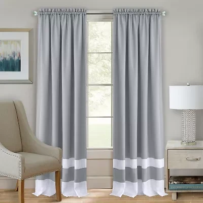 Achim Darcy Rod Pocket Light-Filtering Single Curtain Panel