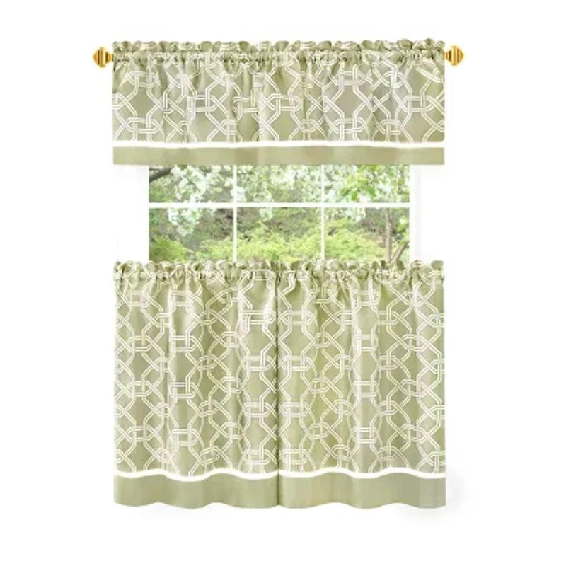 Achim Arlington 3-pc. Rod Pocket Window Tier