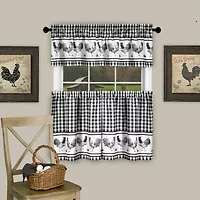 Achim Barnyard 3-pc. Rod Pocket Window Tier