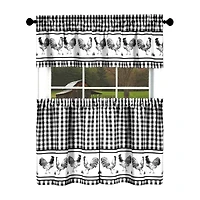 Achim Barnyard 3-pc. Rod Pocket Window Tier