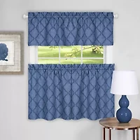 Achim Colby 3-pc. Rod Pocket Kitchen Curtains & Drapes Window Set