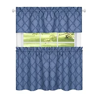 Achim Colby 3-pc. Rod Pocket Kitchen Curtains & Drapes Window Set
