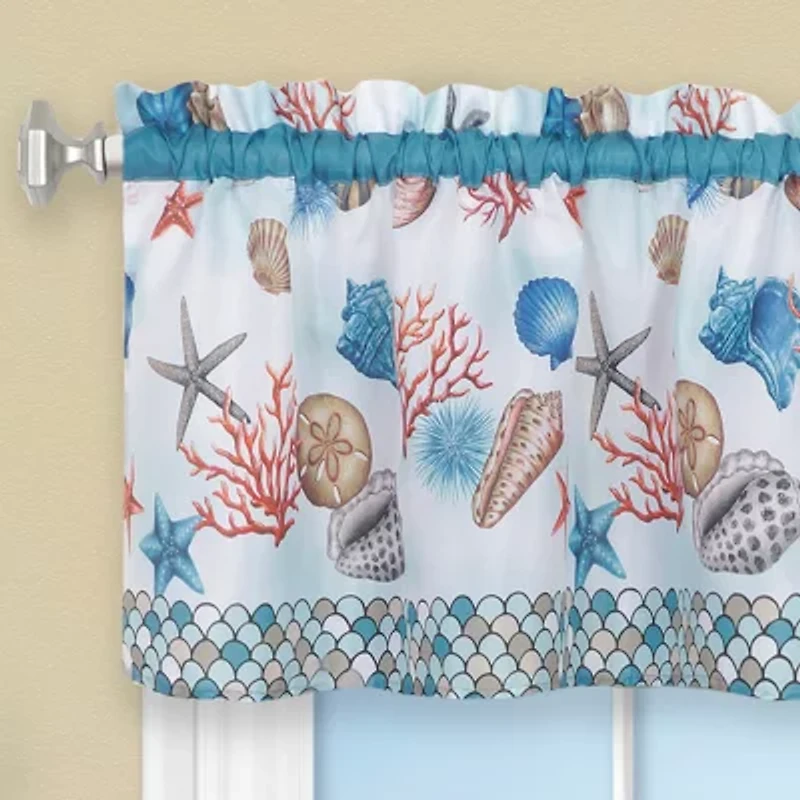 Achim Coastal 3-pc. Rod Pocket Kitchen Curtains & Drapes Window Set