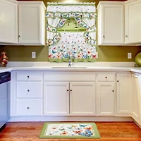 Achim Butterflies 3-pc. Rod Pocket Kitchen Curtains & Drapes Window Set