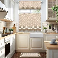 Achim Boho 3-pc. Rod Pocket Kitchen Curtains & Drapes Window Set