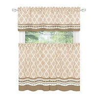 Achim Boho 3-pc. Rod Pocket Kitchen Curtains & Drapes Window Set