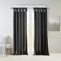 Madison Park Natalie Twisted Tab Top Light-Filtering Single Curtain Panel