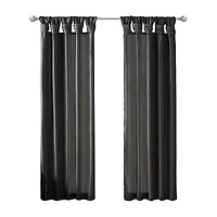 Madison Park Natalie Twisted Tab Top Light-Filtering Single Curtain Panel