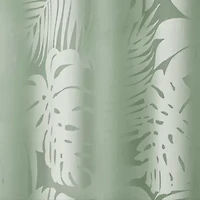 Madison Park Kauna Palm Leaf Grommet Top Sheer Single Curtain Panel