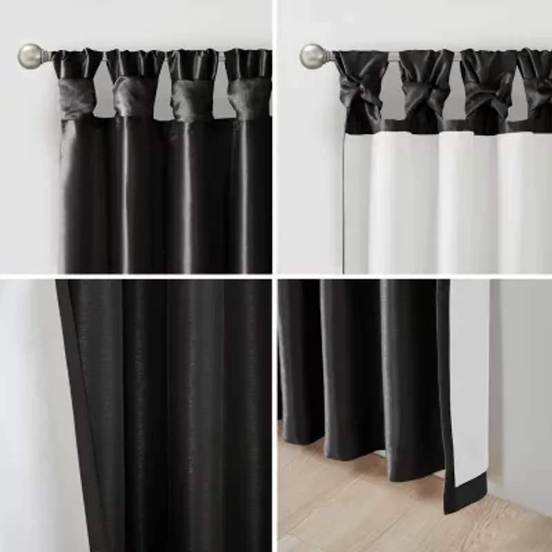 Madison Park Natalie Tab Top 100% Blackout Single Curtain Panel