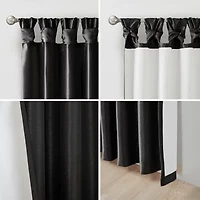 Madison Park Natalie Tab Top 100% Blackout Single Curtain Panel