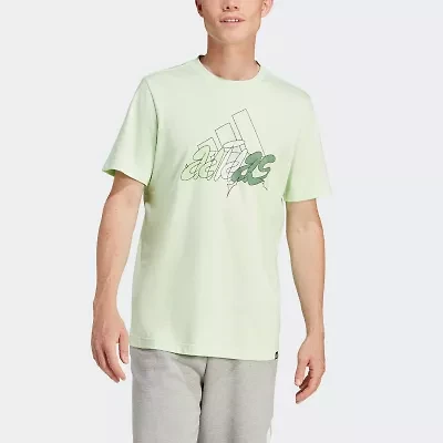 adidas Mens Crew Neck Short Sleeve Active T-Shirt