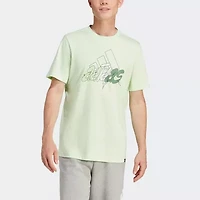adidas Mens Crew Neck Short Sleeve Active T-Shirt