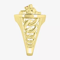 "Lion" Mens 1/4 CT. T.W. Natural White Diamond 10K Gold Fashion Ring