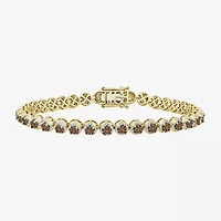 Mens 2 1/2 CT. T.W. Natural Champagne Diamond 10K Gold Tennis Bracelet