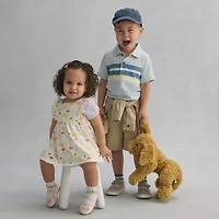 Okie Dokie Baby Girls 2-pc. Short Sleeve A-Line Dress