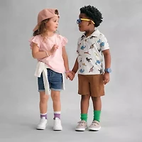 Okie Dokie Toddler & Little Boys Short Sleeve Regular Fit Polo Shirt