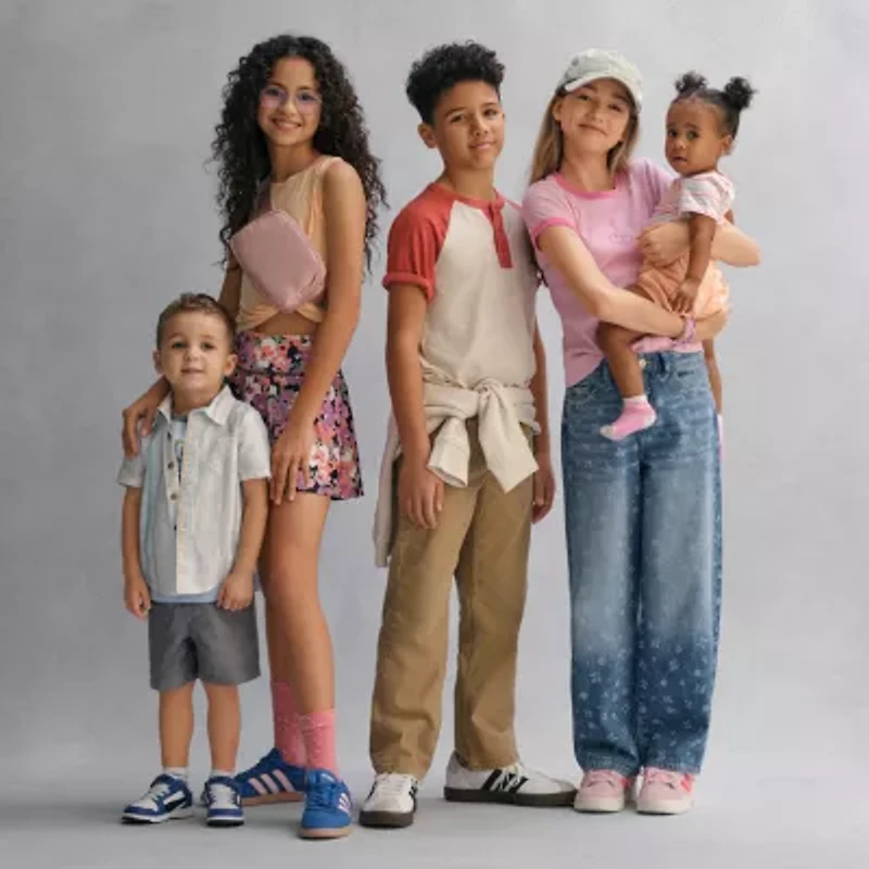 Thereabouts Little & Big Kid Girls Wide Leg Jean