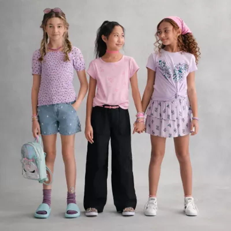 Thereabouts Little & Big Kid Girls Straight Cargo Pant