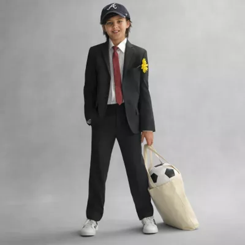Stafford Little & Big Kid Boys Point Collar Long Sleeve Dress Shirt