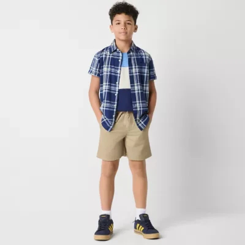 Thereabouts Pull-On Little & Big Kid Boys Adjustable Waist Jogger Short