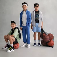 Xersion Little & Big Kid Boys Short Sleeve Regular Fit Moisture Wicking Polo Shirt