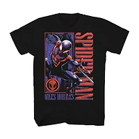 Mens Short Sleeve Miles Morales Graphic T-Shirt