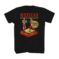 Mens Short Sleeve Lucha Libre Graphic T-Shirt