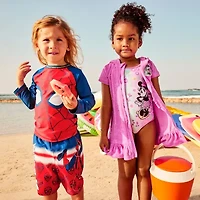 Disney Collection Little & Big Kid Boys Spiderman Rash Guard
