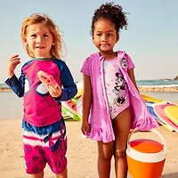 Disney Collection Little & Big Kid Girls Minnie Mouse One Piece Swimsuit