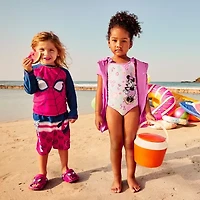 Disney Collection Little & Big Kid Girls Minnie Mouse One Piece Swimsuit