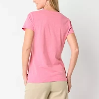 St. John's Bay Womens Tall Crew Neck Short Sleeve T-Shirt