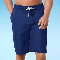 St. John's Bay Cargo Mens Big and Tall Drawstring Waist Swim Trunks