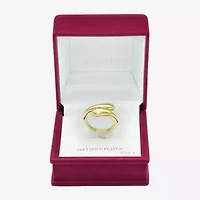 Sparkle Allure Womens 12.5mm 14K Gold Over Brass Bypass  Band