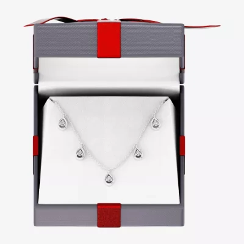 Yes, Please! (G / Si1-Si2) Womens 1/4 CT. T.W. Lab Grown White Diamond Sterling Silver 18 Inch Pendant Necklace