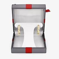 Yes Please! (Si1-Si2, G) Womens 1/4 CT. T.W. Lab Grown White Diamond 14K Gold Over Silver 20.2mm Hoop Earrings