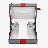 Yes, Please! (G, Si1-Si2) Womens 1/4 CT. T.W. Lab Grown White Diamond Sterling Silver 19.6mm Hoop Earrings