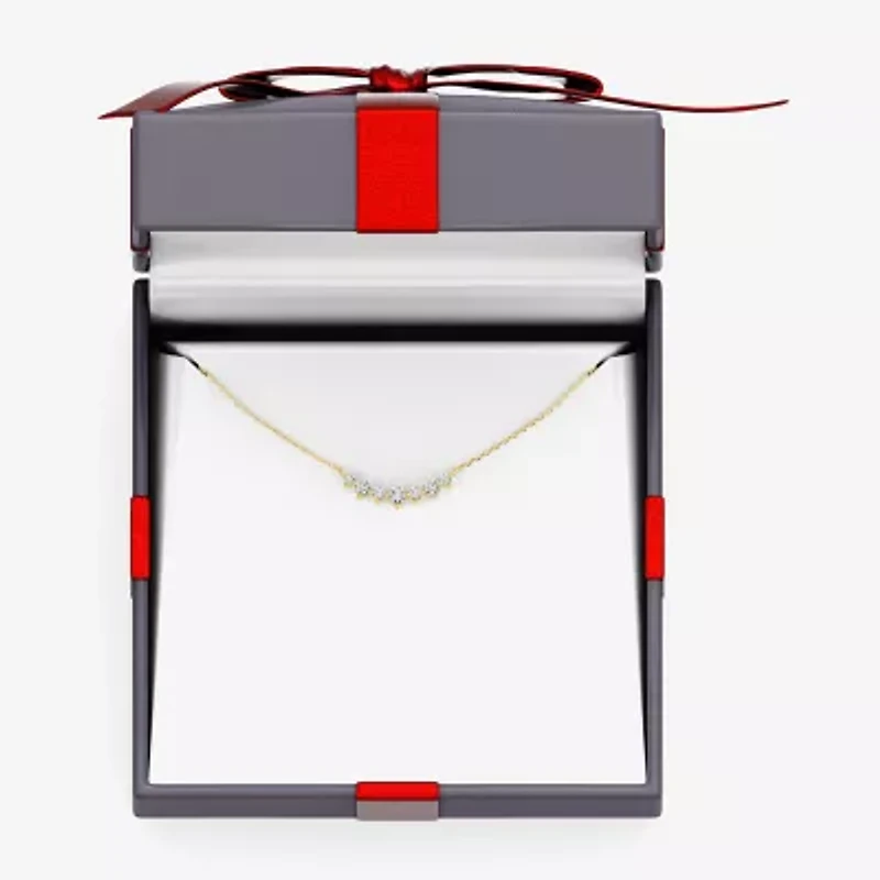 Yes, Please! Womens 1/6 CT. T.W. Lab Grown White Diamond Sterling Silver 17 1/2 Inch Pendant Necklace