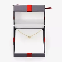Yes, Please! Womens 1/6 CT. T.W. Lab Grown White Diamond 14K Gold Over Silver 17 1/2 Inch Pendant Necklace