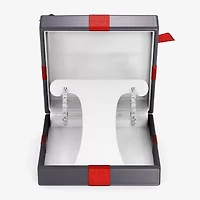 Yes, Please! Womens 1/6 CT. T.W. Lab Grown White Diamond Sterling Silver 24mm Hoop Earrings