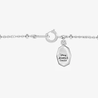 Disney Jewels Collection Nightmare Before Christmas Womens 1/10 CT. T.W. Genuine Black Drusy Sterling Silver Oval 18 Inch Pendant Necklace