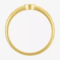 Diamond Addiction (G-H / Si2-I1) Womens 1/10 CT. T.W. Lab Grown White 14K Gold Over Silver Round Solitaire Cocktail Ring